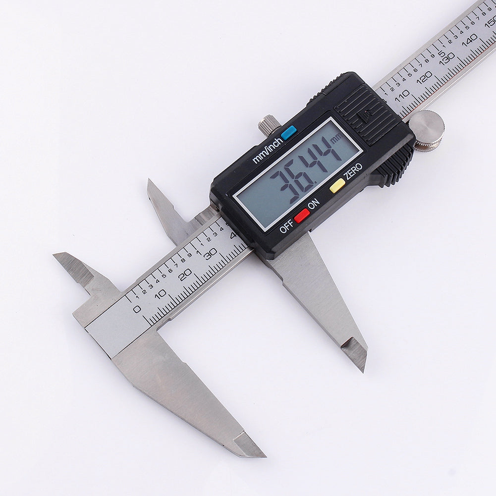 0-200mm LCD Digital Vernier Caliper Stainless Steel Micrometer Electronic Gauge Measuring Tool
