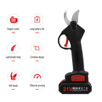 21V Portable Handheld Cordless Electric Pruning Shears with Carry Case Rechargeable 1200mAh Lithium Battery & Charger Powered Tree Branch Pruner Garden Clippers 30mm Cutting Diameter