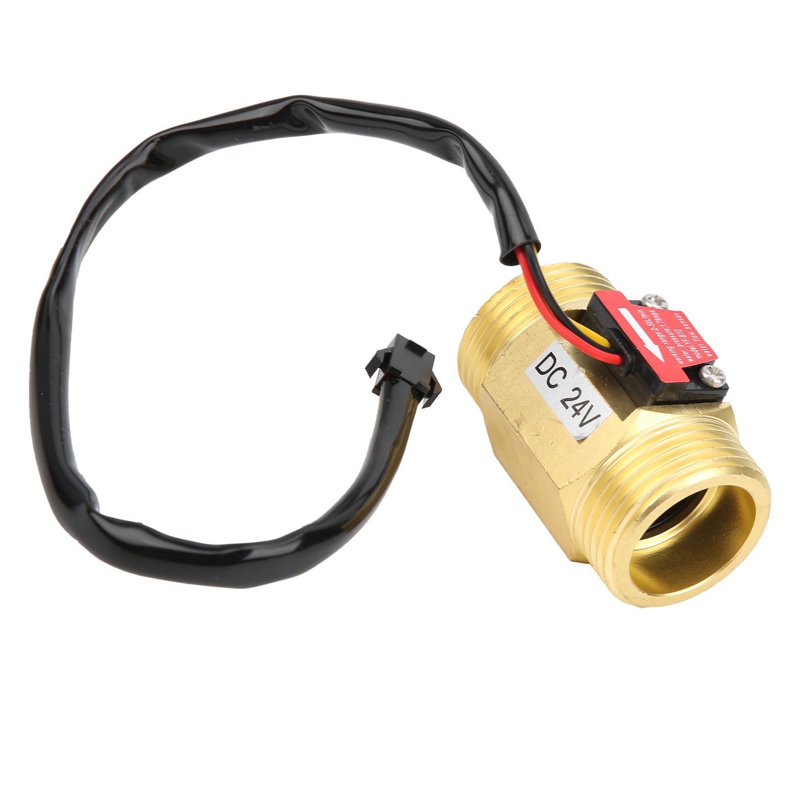 YFB10 Hall Flowmeter Switch G1in Water Flow Sensor Turbine Meter Counter DC24V 2~50L/MIN