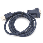 USB to RS232 Serial Cable Black Industrial Grade 9Pin Computer Printing Data Line 1.2Meter