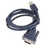 USB to RS232 Serial Cable Black Industrial Grade 9Pin Computer Printing Data Line 1.2Meter