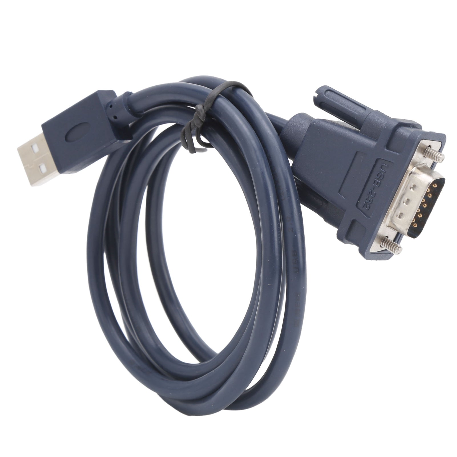 USB to RS232 Serial Cable Black Industrial Grade 9Pin Computer Printing Data Line 1.2Meter