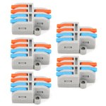 5Pcs Lever Nut Connector Quick Assortment Compact Splice for Hard/Soft Wire /4KV 32A