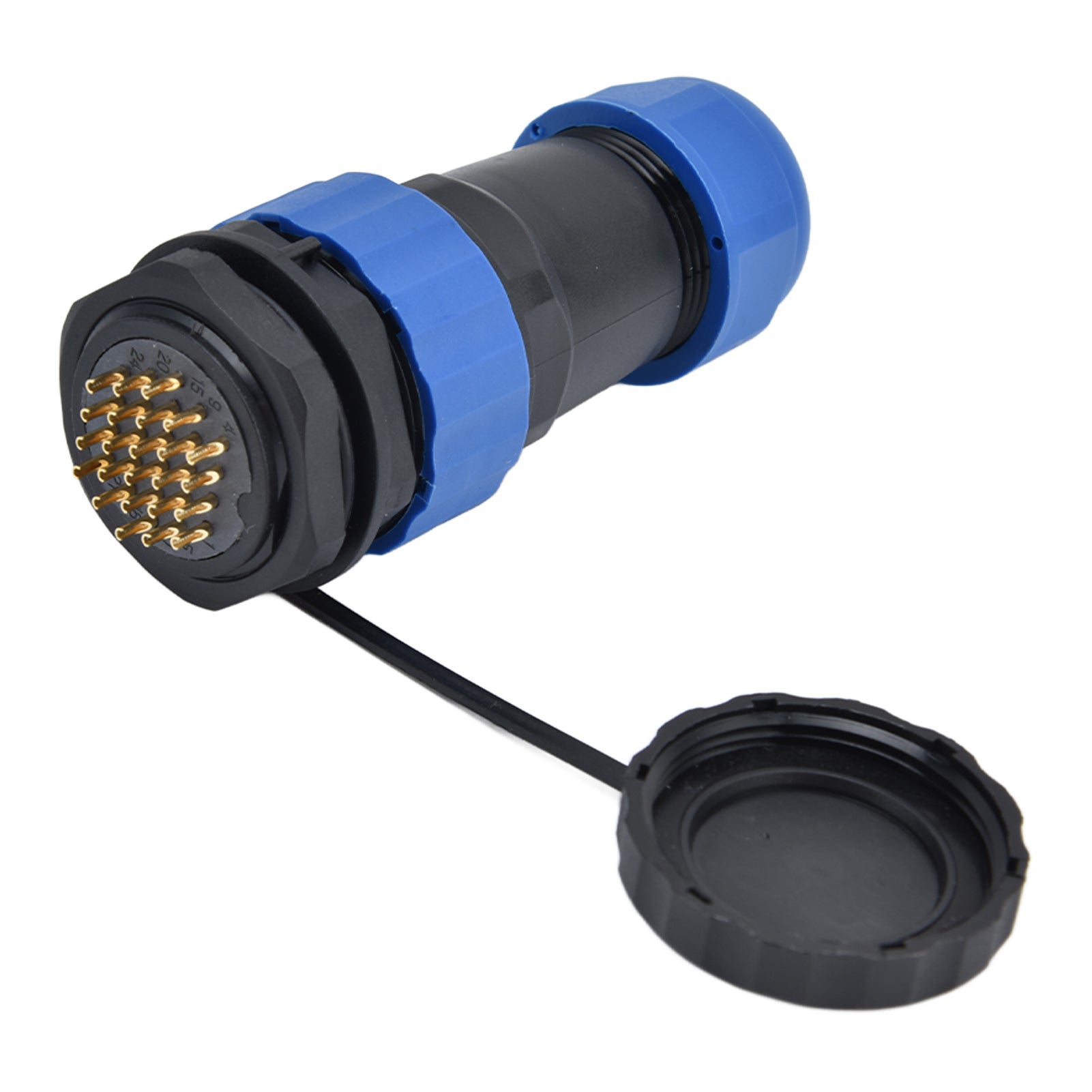 Waterproof Connector Back Nut IP68 Aviation Power Socket  5A for Cable Wire SP28