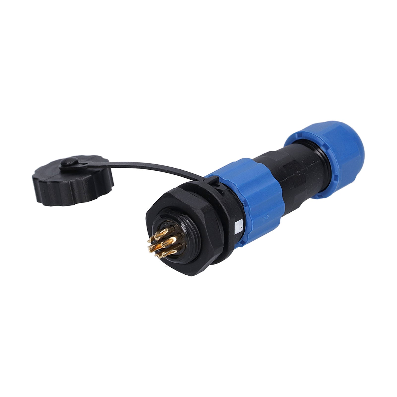 Aviation Plug Socket Safe Reliable Oxidation Resistance Durable Compact Connector for Program Controlled Machines(7 Pin（ 5A） )