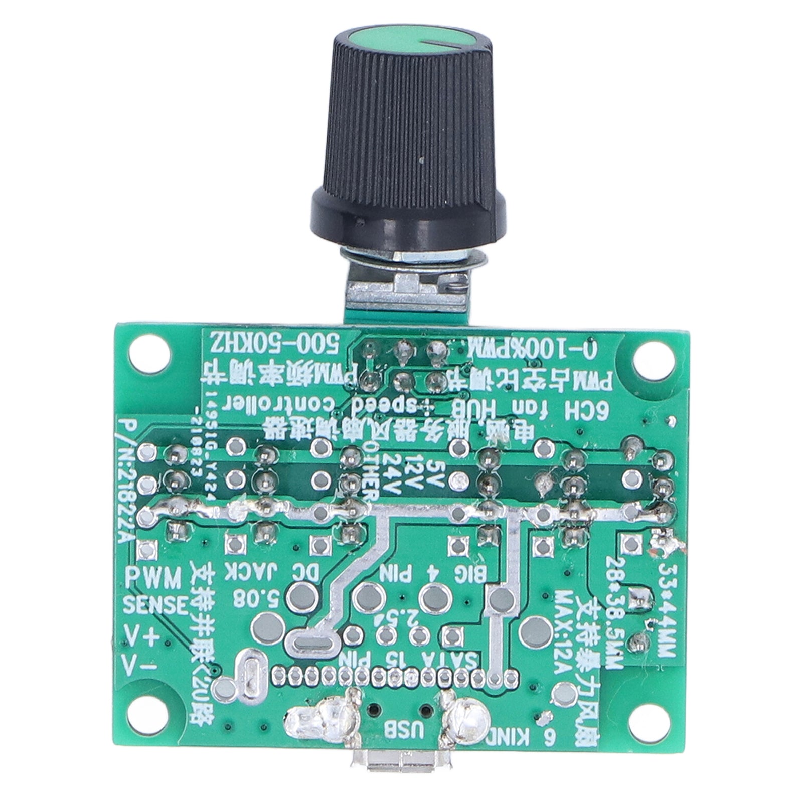 USB Fan Governor Module Simultaneous Adjustment 24 Fans Multi Purpose Practical Indicator Light Fan Governor