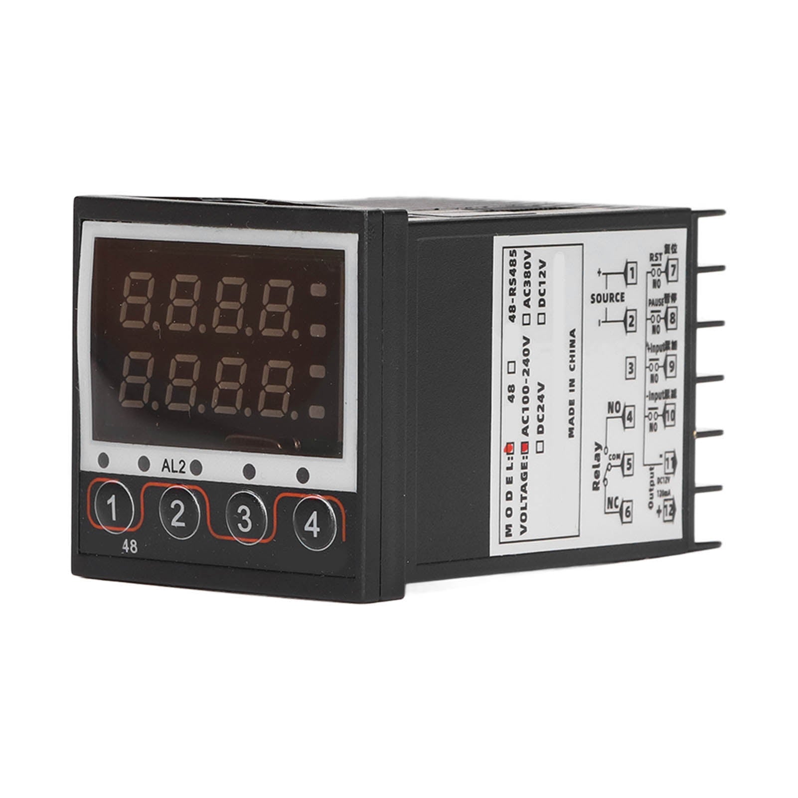 BERM Digital Timer Counter Multi Function Industrial Assembly Line Measuring Device 100‑240VAC