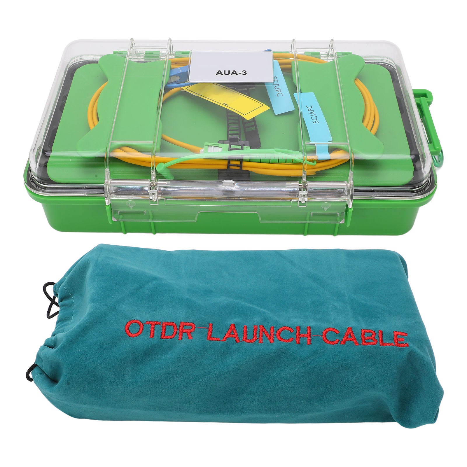 OTDR Launch Cable Single Mode Optical Fiber Test Extension Cord Box SC APC to SC UPC Connector 2000M