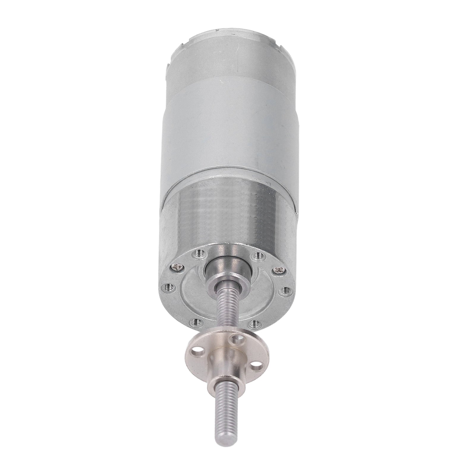 Self Locking DC Worm Gear Motor with Flange M6 Rotating Shaft Thread Speed Reduction Geared Motor DC12V 35RPM