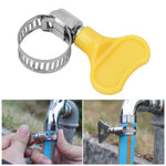 10 Pcs Stainless Steel Hose Clamp with Plastic Handle Pipe Tube Clips16~25mm