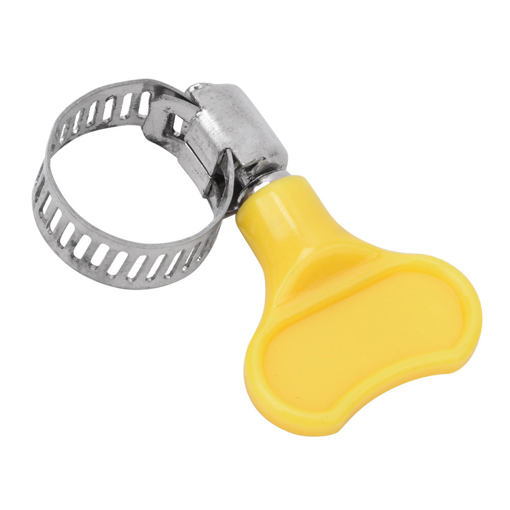 10 Pcs Stainless Steel Hose Clamp with Plastic Handle Pipe Tube Clips16~25mm