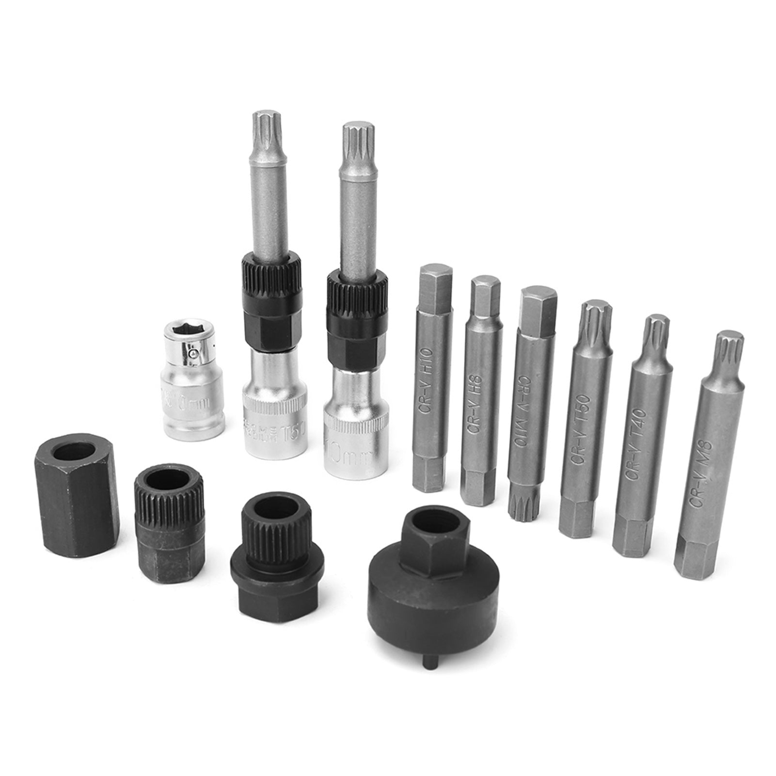 13pcs Alternator Freewheel Pulley Removal Socket Bit Set Service Hand Tool Kit