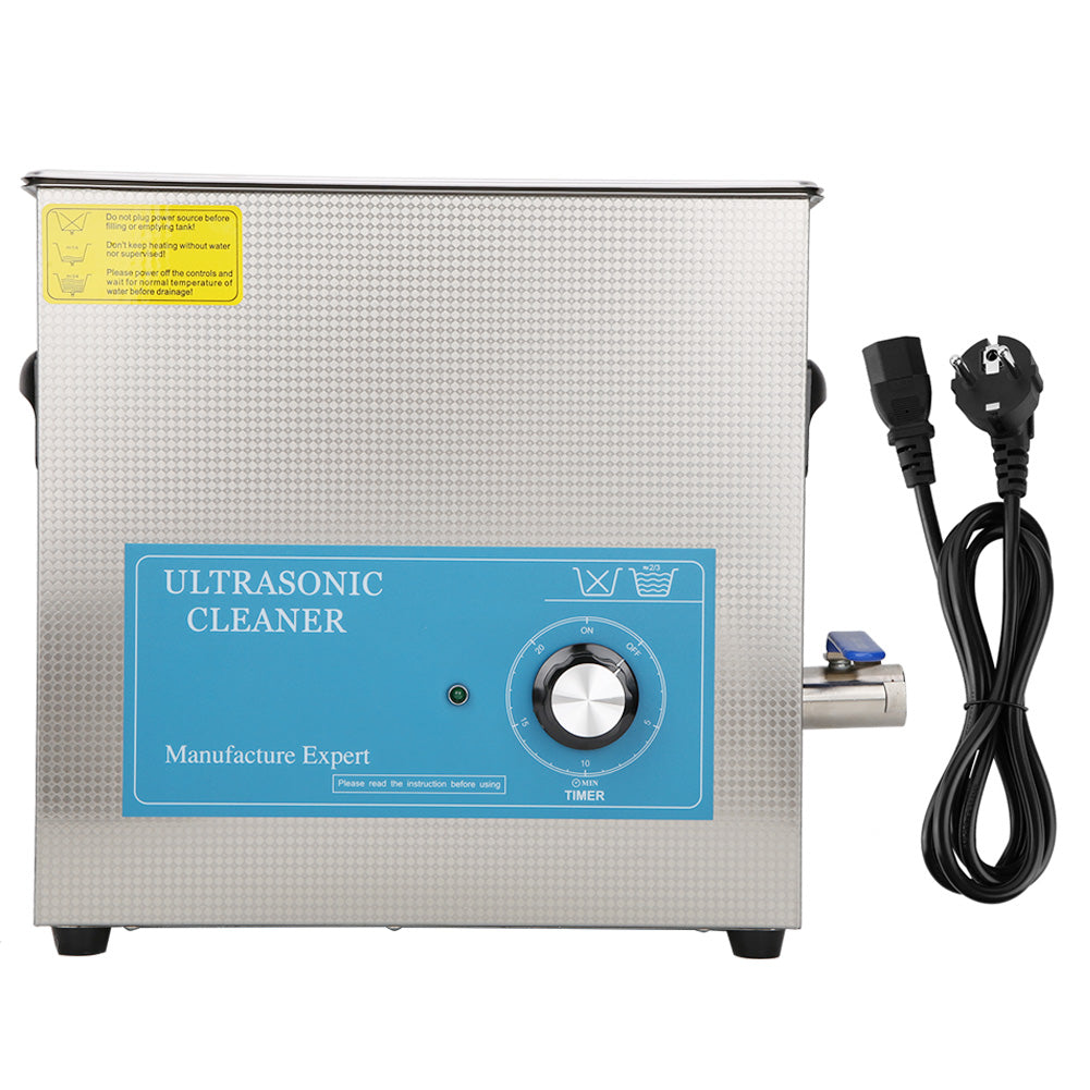 360T Ultrasonic Cleaning Machine Mechanical Timing Cleaner Equipment 6.5L 0~20minEU Plug 200~240V