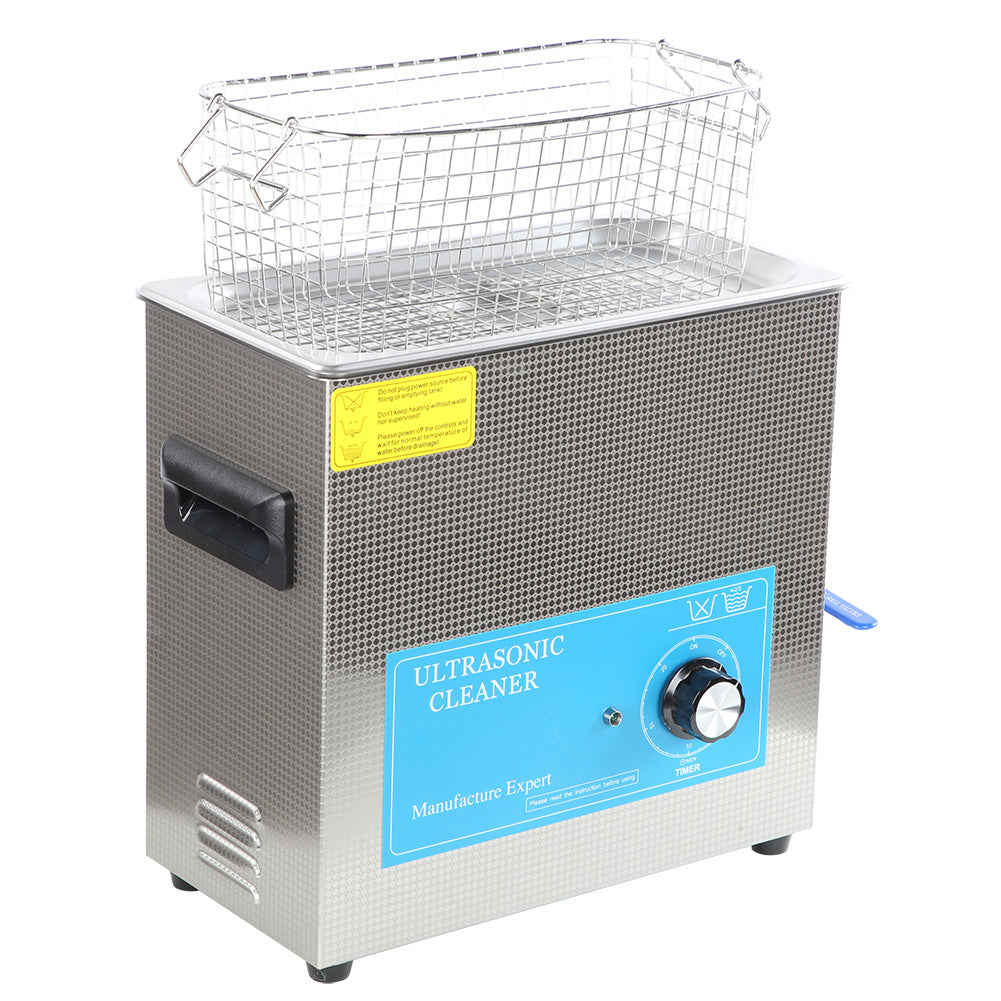360T Ultrasonic Cleaning Machine Mechanical Timing Cleaner Equipment 6.5L 0~20minEU Plug 200~240V