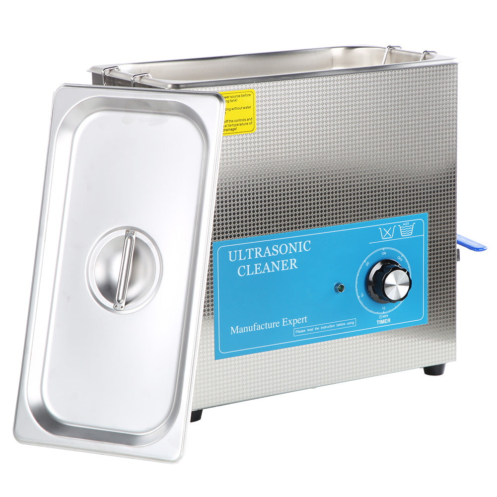 360T Ultrasonic Cleaning Machine Mechanical Timing Cleaner Equipment 6.5L 0~20minUK Plug 200~240V