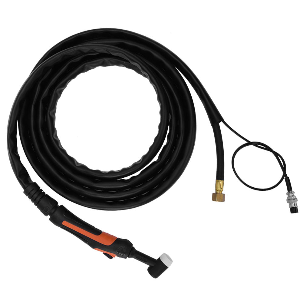 Arc Welding Torch Set Air Cooling TIG-17 4 Meters Cable 10mm M16x1.5 Weld Equipment(TIG-17 Single Switch )