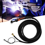 Arc Welding Torch Set Air Cooling TIG-17 4 Meters Cable 10mm M16x1.5 Weld Equipment(TIG-17 Single Switch )