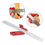 YX-3 Center Line Scriber 45 90 Degrees Angle Line Caliber Ruler Measuring Tool