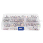 80pcs Galvanized Hose Clamps Spring Clip 6-15mm Tube Clamp Fastener Assortment Set