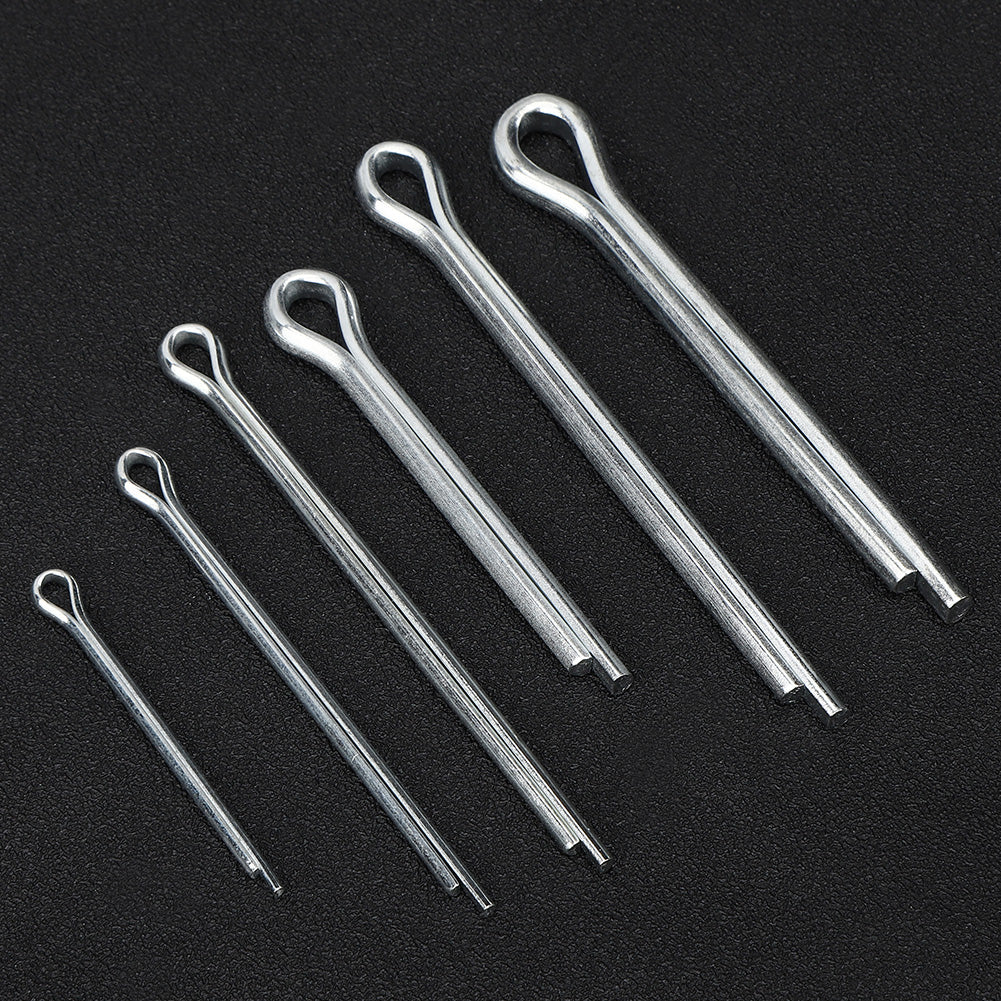 144Pcs Cotter Pin Assortment Set Kit Iron Industrial Supplies Fastener Manual Tools