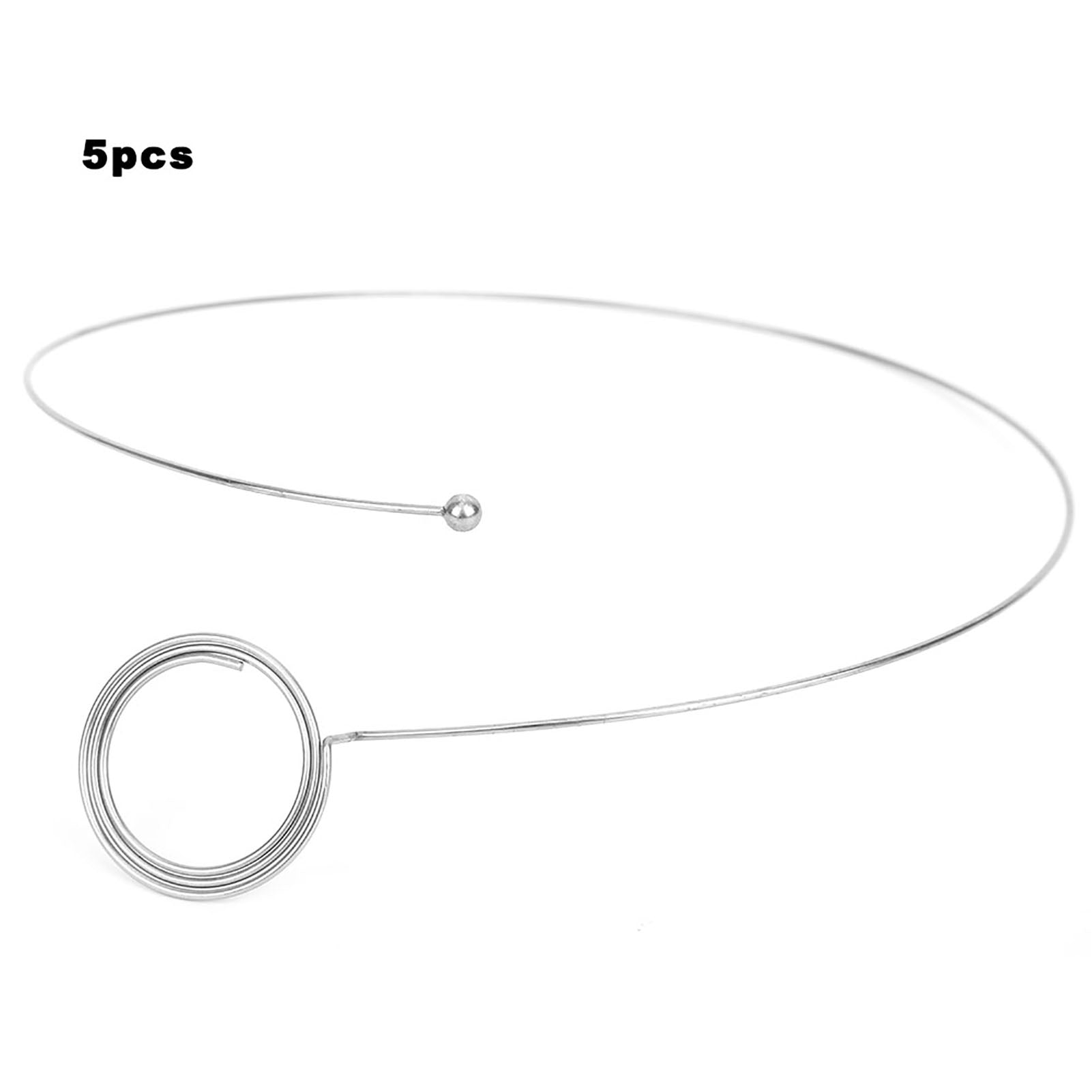 5PCs Magnifier Frame Watchmaker Tool Silver Round Wire Adjustable Perimeter Alloy Steel Durable