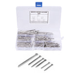 340Pcs Cotter Pin Assortment Set Kit 304 Stainless Steel Industrial Supplies Fastener