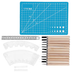 1 Set Wood Carving Tools Chisel Tool Steel Professional Woodworking Hand Tool Bracket B1