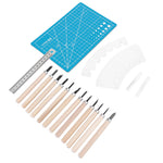 1 Set Wood Carving Tools Chisel Tool Steel Professional Woodworking Hand Tool Bracket B1