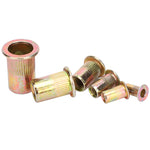 150pcs Zinc Plated Carbon Steel Rivet Nuts Galvanized Insert Nut Threaded Fastener Nut Set