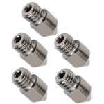 5Pcs 3D Printer Nozzle Set for MK8 1.75mm Consumables 0.2‑1.0mm Hardened Steel Accessories0.4mm