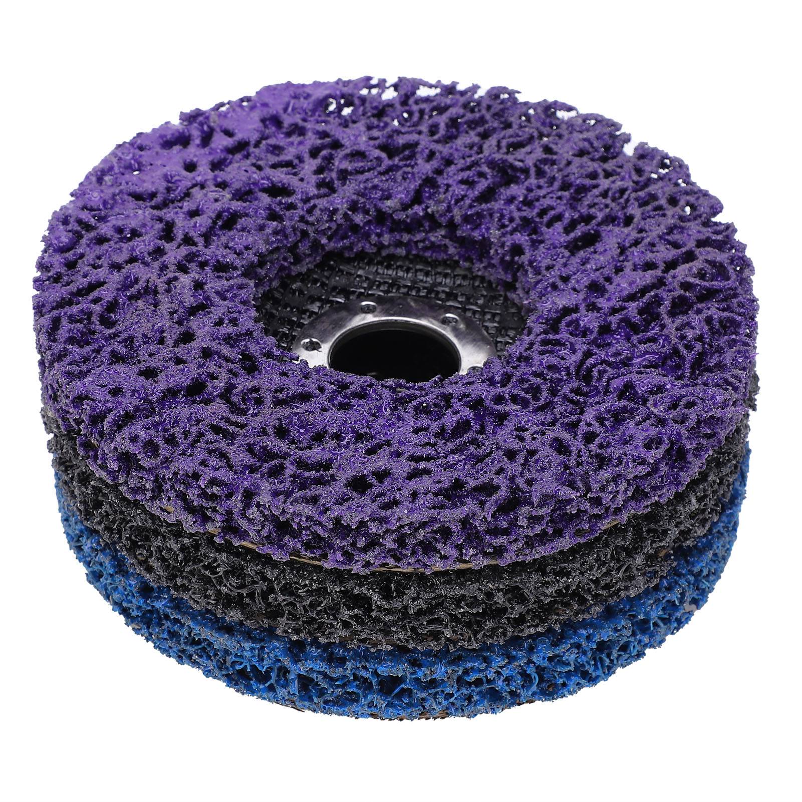 3Pcs Angle Grinder Polishing Disc Elastic Resin Grinding Wheel Polishing Pad 4.5in 115mm