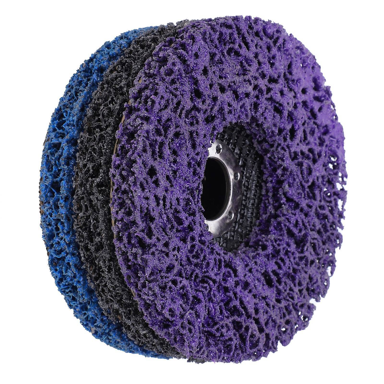 3Pcs Angle Grinder Polishing Disc Elastic Resin Grinding Wheel Polishing Pad 4.5in 115mm