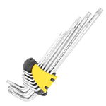 9PCS Star Shape Hex Socket Wrench Set Extended Length Hex Key Set Repair Accessory