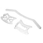 3pcs / set Stainless Steel Gua Sha Scraping Plate Body Massage Tools for Neck Shoulder