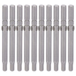 10Pcs Magnetic Head Screwdriver Bits Electric Hex Socket S2 Alloy Steel Industrial Tools