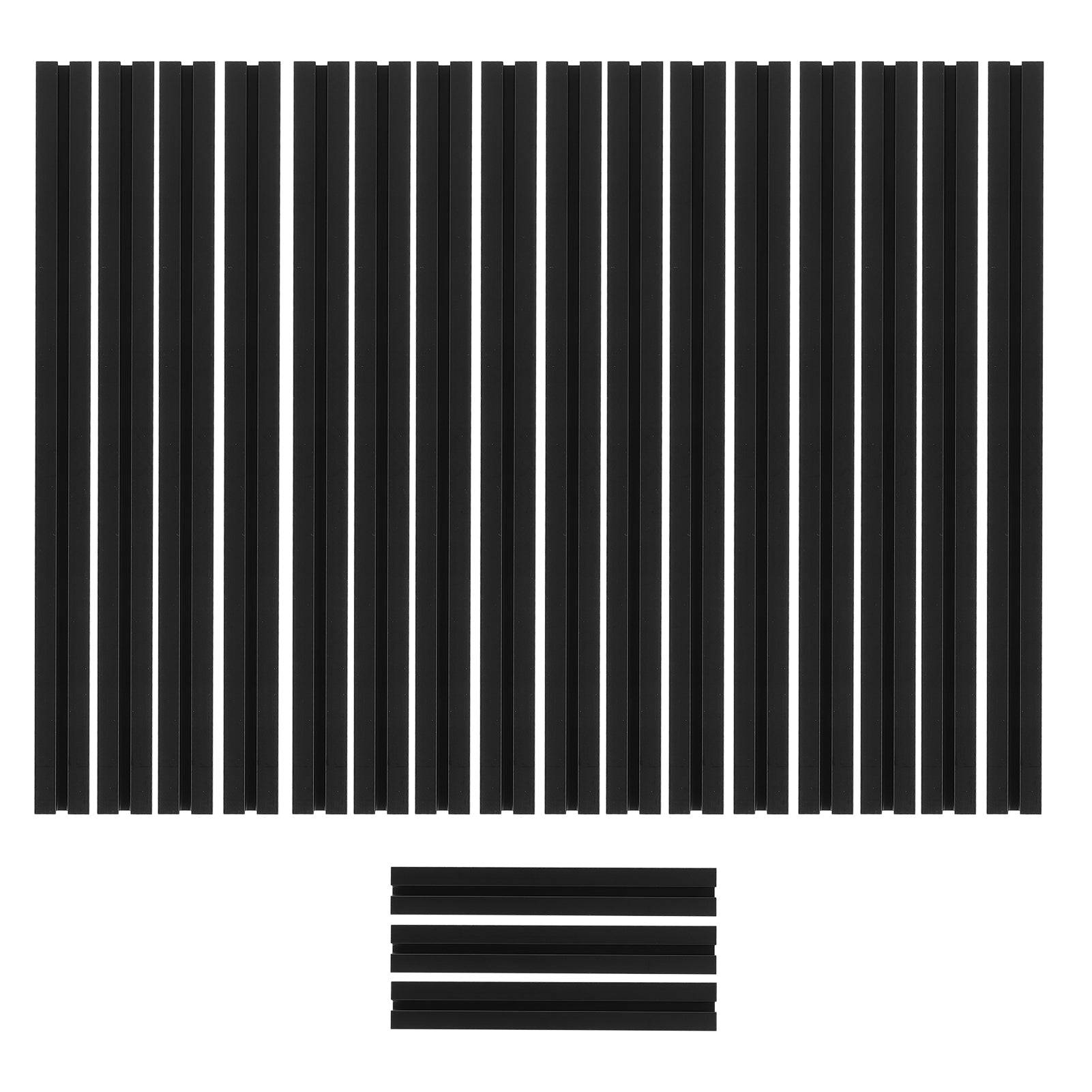 19Pcs Profile Frame Bracket Aluminum Alloy Black Oxidized Sectionalbar for VORON V0 Printer