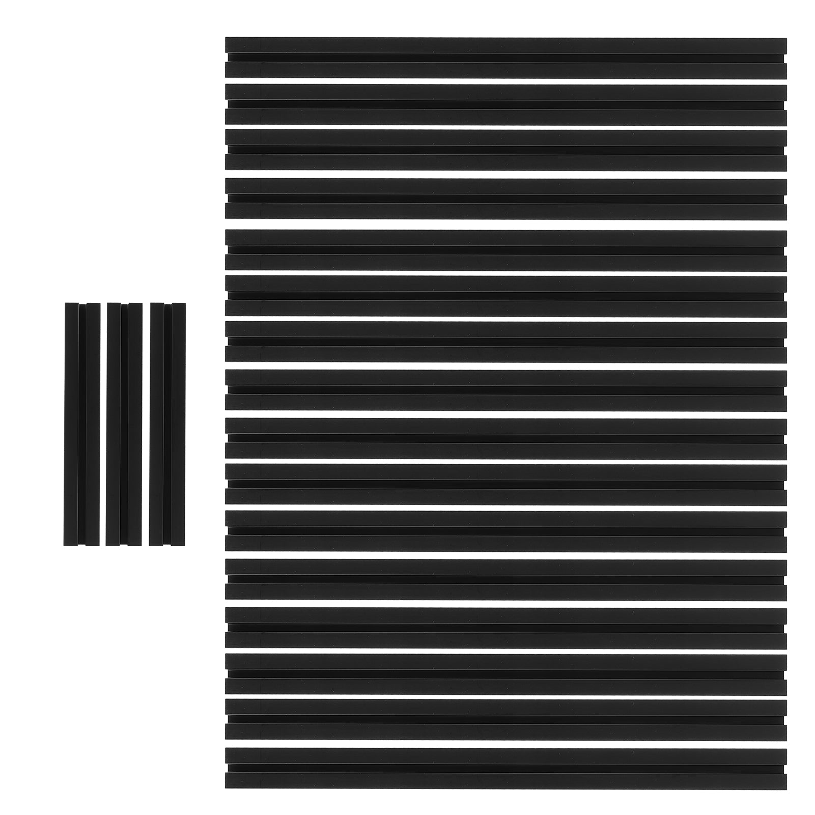 19Pcs Profile Frame Bracket Aluminum Alloy Black Oxidized Sectionalbar for VORON V0 Printer