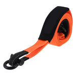 Towing Rope Polyester Material Thicken Tow Strap Shackle Fixed Traction Accessories 12 TonsOrange