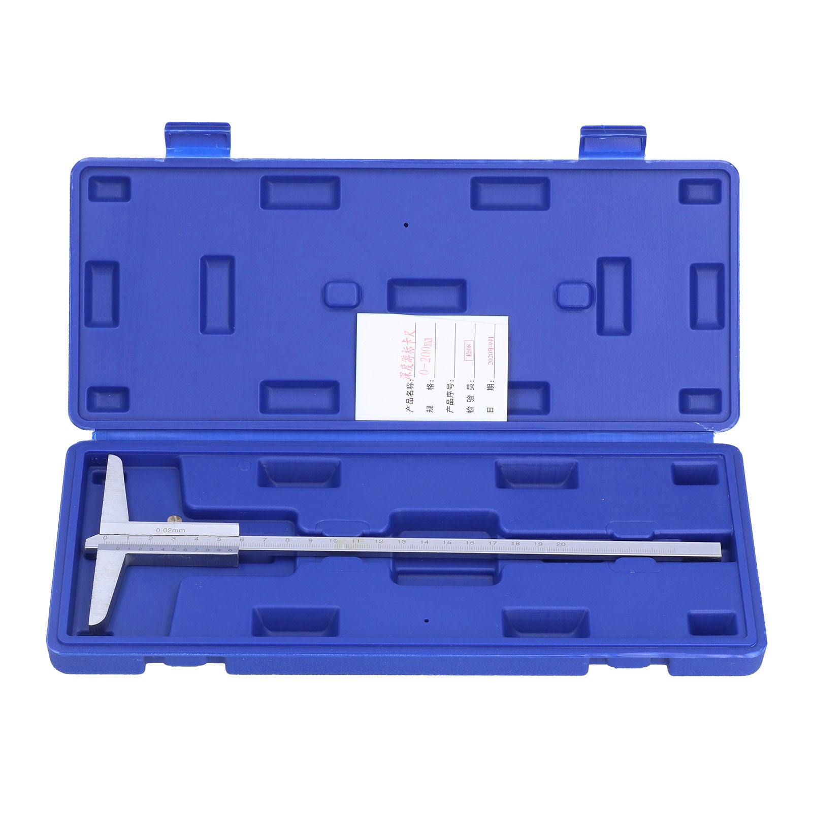 Depth Vernier Caliper Metal Gauge 0.02mm High Accuracy Micrometer Measuring Tool0‑200mm