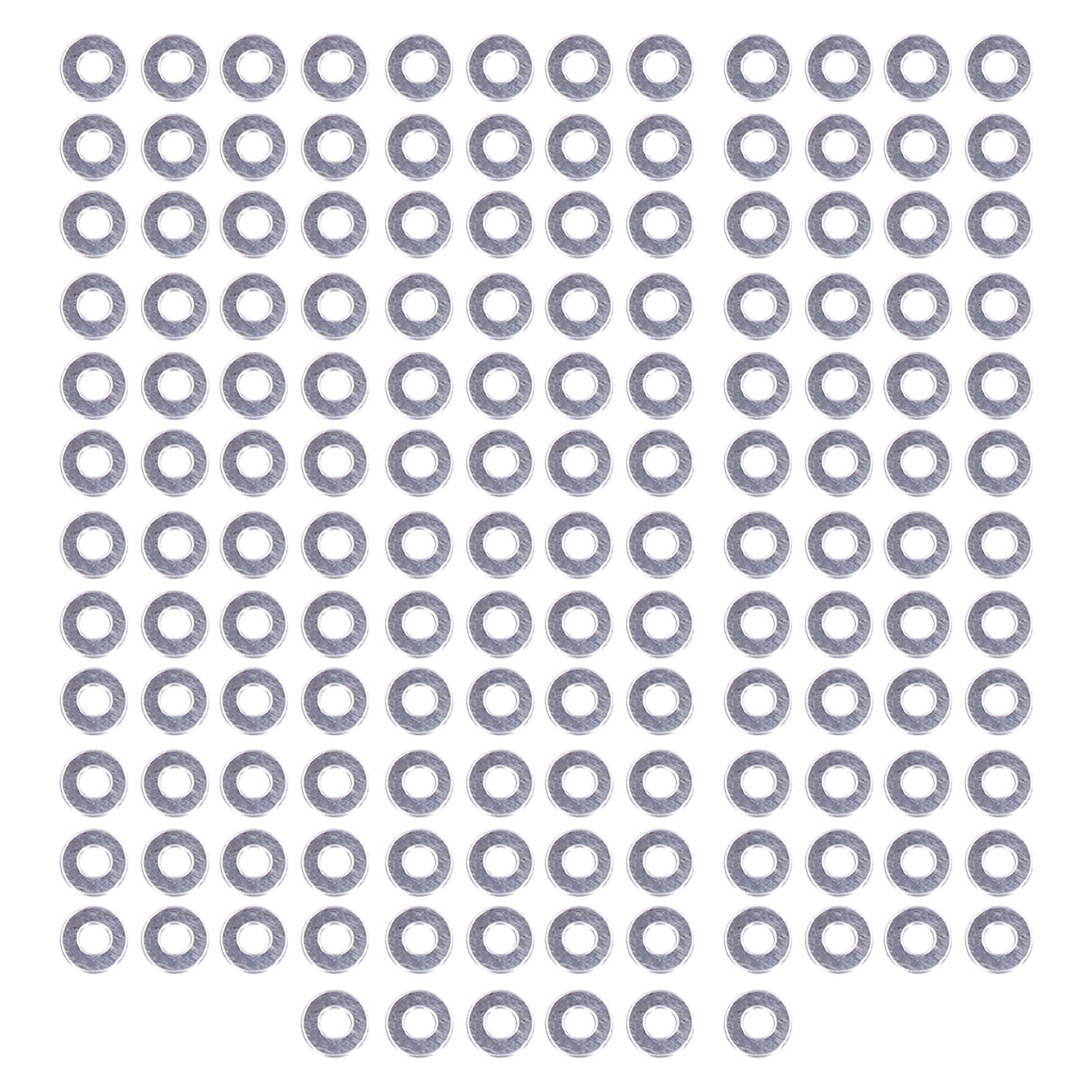 150Pcs Flat Washers Assortment Kit A2‑70 Stainless Steel Bolts Washer Replacement DIN125M3