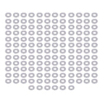 150Pcs Flat Washers Assortment Kit A2‑70 Stainless Steel Bolts Washer Replacement DIN125M3