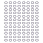 150Pcs Flat Washers Assortment Kit A2‑70 Stainless Steel Bolts Washer Replacement DIN125M3