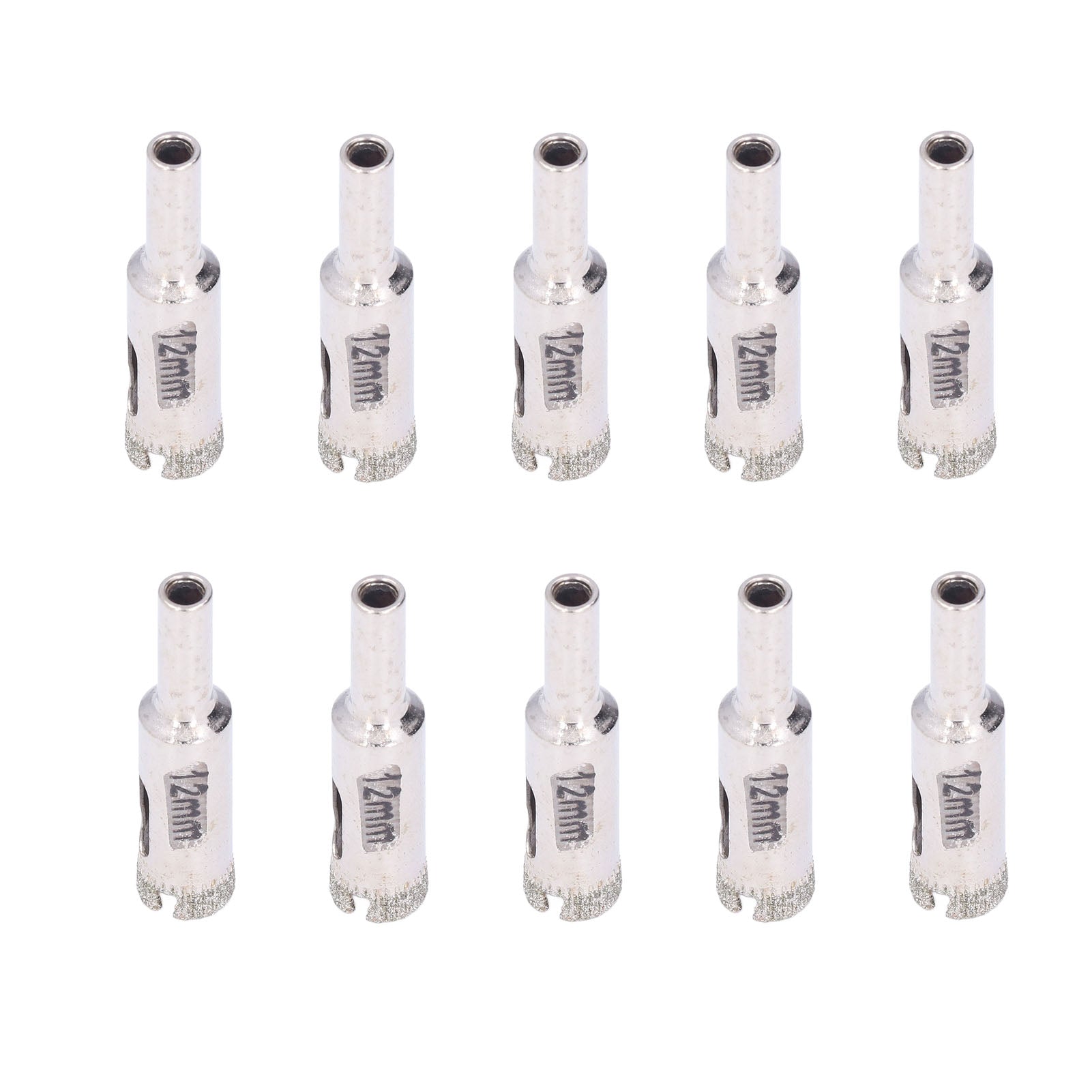 10Pcs Glass Drill Bit 12mm High Torsion Stable Fine Workmanship Sturdy Durable Tile Drill Bits