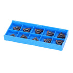 10Pcs Threading Inserts CNC Lathe Indexable Carbide Blade Turning Tool Holder 16ER AG60(EM598L)