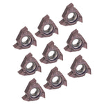 10Pcs Threading Inserts CNC Lathe Indexable Carbide Blade Turning Tool Holder 16ER AG60(EM598L)