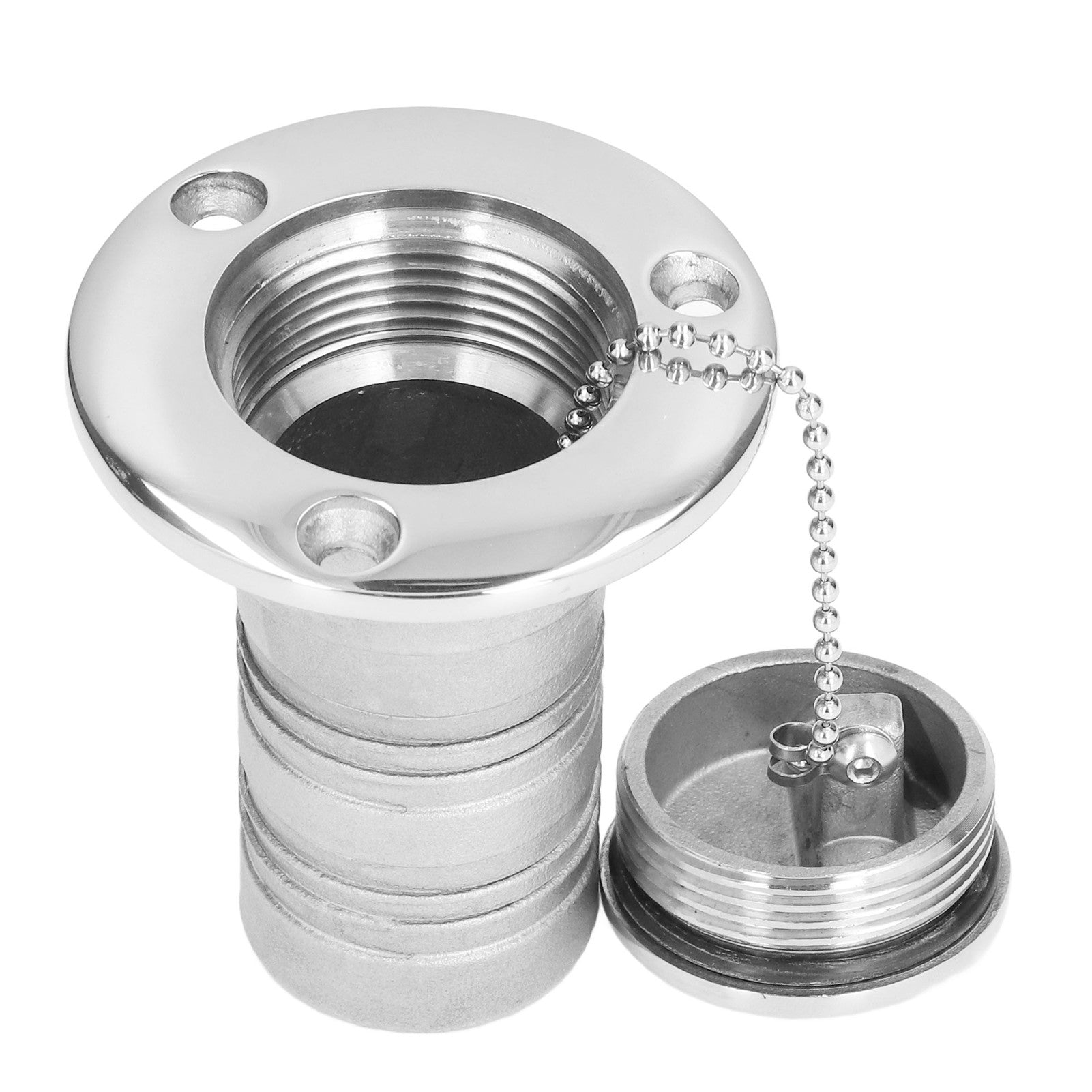 38mm Water Injection Port 316 Stainless Steel Boat Refueling Port Marine Filler AccessoriesFUEL