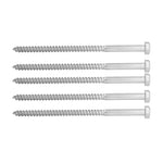 304 Stainless Steel Half Thread Bolt Wood Hex Lag Screws Self Tapping Wood Coach ScrewM8x150MM