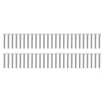 50Pcs Flanged Button Head Screws A2‑70 Stainless Steel Buttons Heads Socket Caps Bolts KitM4x35mm