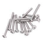 50Pcs Flanged Button Head Screws A2‑70 Stainless Steel Buttons Heads Socket Caps Bolts KitM4x35mm