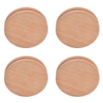 10Pcs Round Slicker Edge Burnisher Tool Beech Wood DIY Leather Craft Edging Chamfering Device